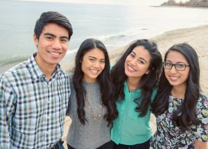 Hasna, Hana, Sarah and Bilal Syed