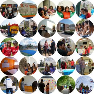 Collage of East Scarborough Storefront activities.